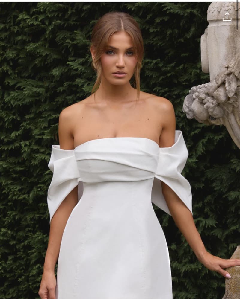 BRIELLA MINI DRESS - IVORY - Image 1