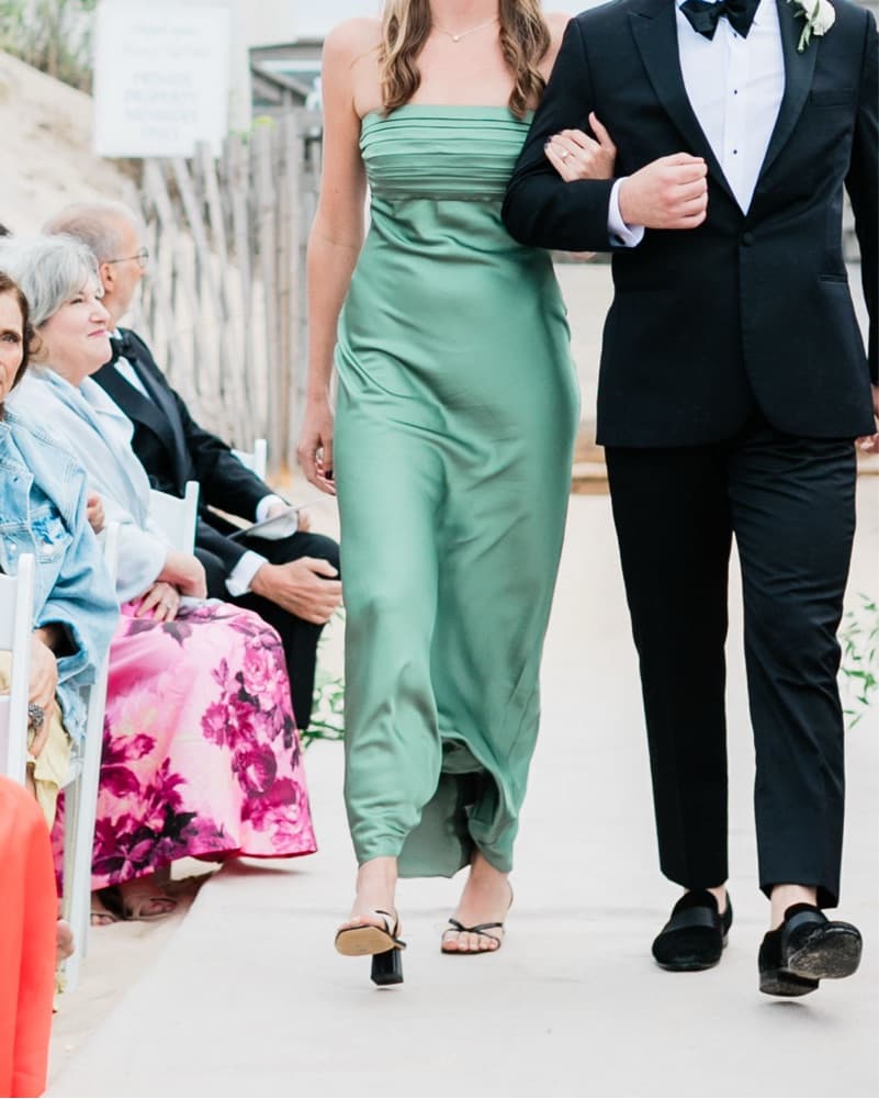 Green Silk Dress - Image 3