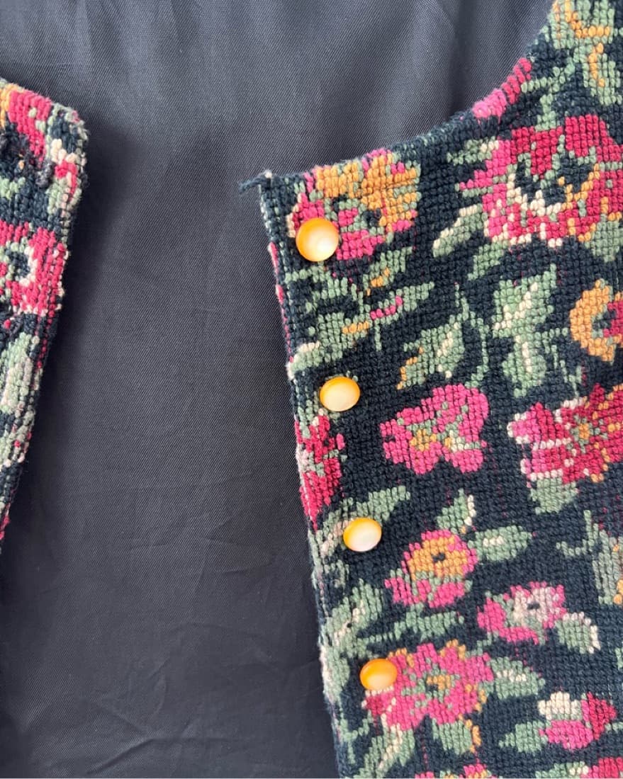 Vintage Floral Vest  - Image 2