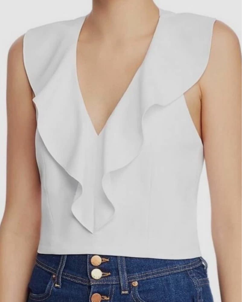 Alice & Olivia Halter Crop Top - Image 2