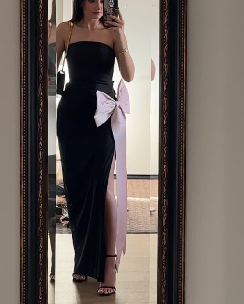 Oh Polly Angelique Black Maxi Dress - Image 2