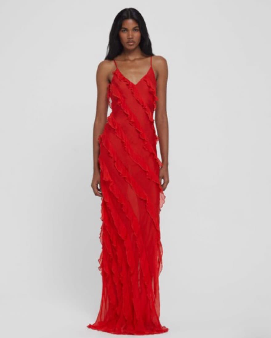 Rat and boa Cecelia dress in Red - Image 1