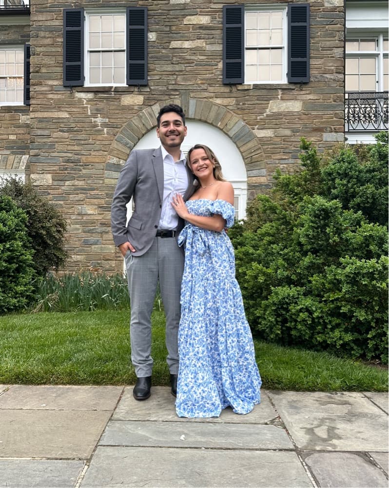 Elegant Blue Floral Maxi Dress - Image 1