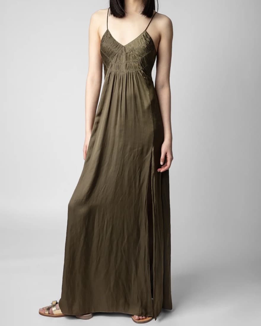 Zadig & Voltaire Satin Maxi Dress - Image 5