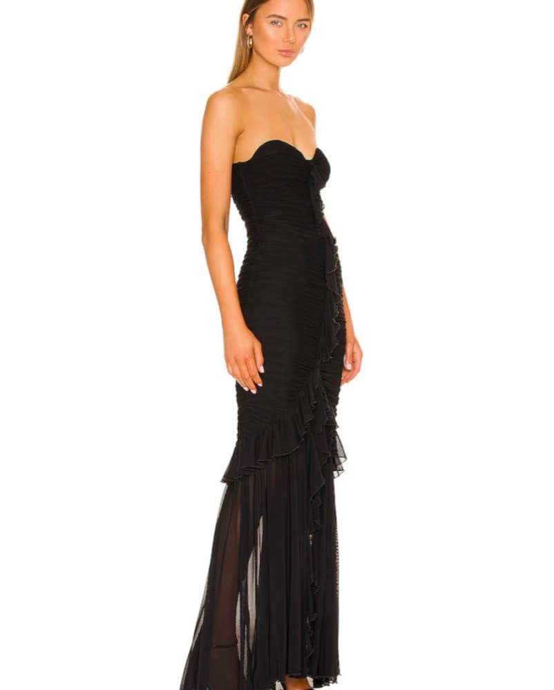 Revolve Giules Gown in Black MAJORELLE - Image 2
