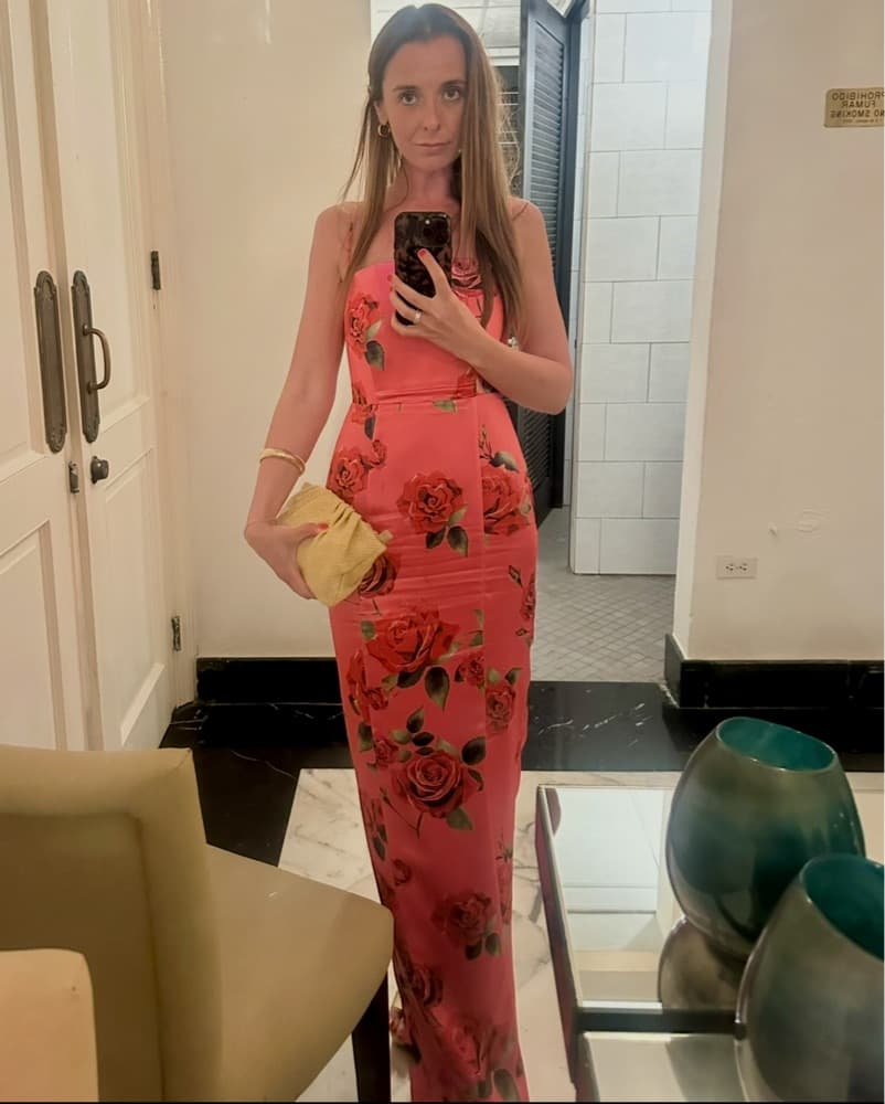 SAU LEE Sofia dress Pink multi - Image 4