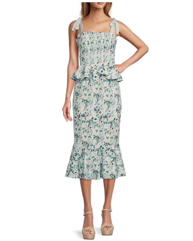 Antonio Melano Floral Midi Dress - Image 5