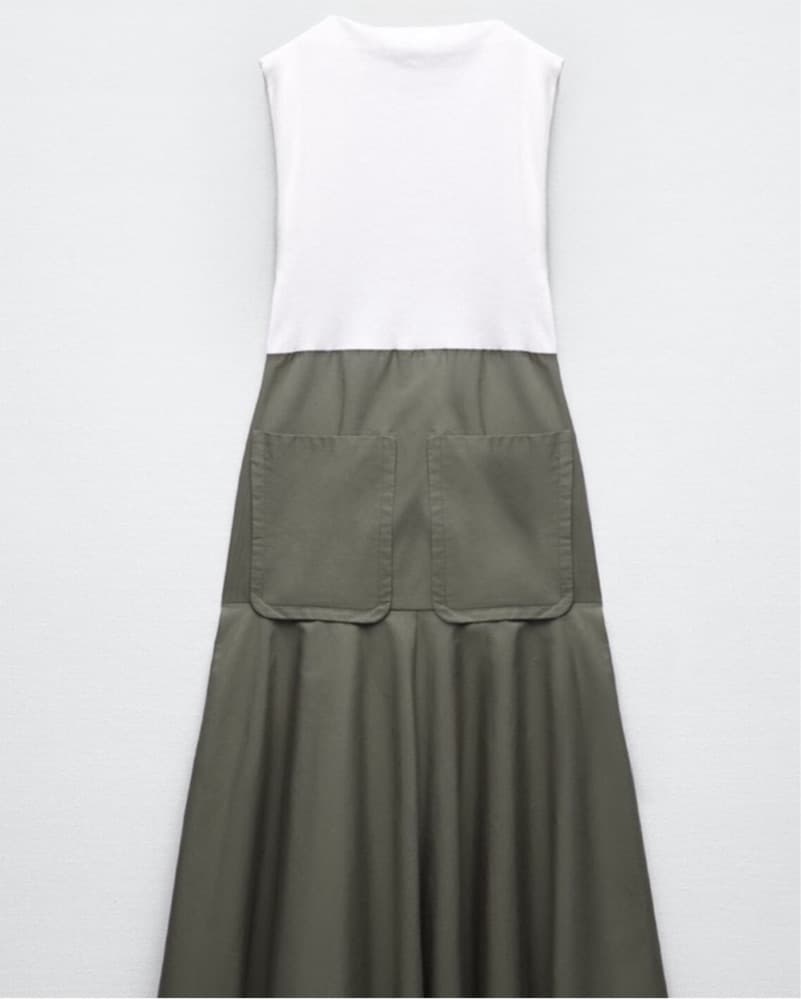 Zara Midi Dress With Pockets - Image 1