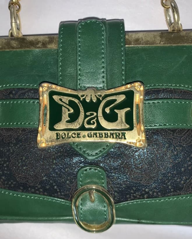 DOLCE & GABBANA green calfskin PURSE - Image 2