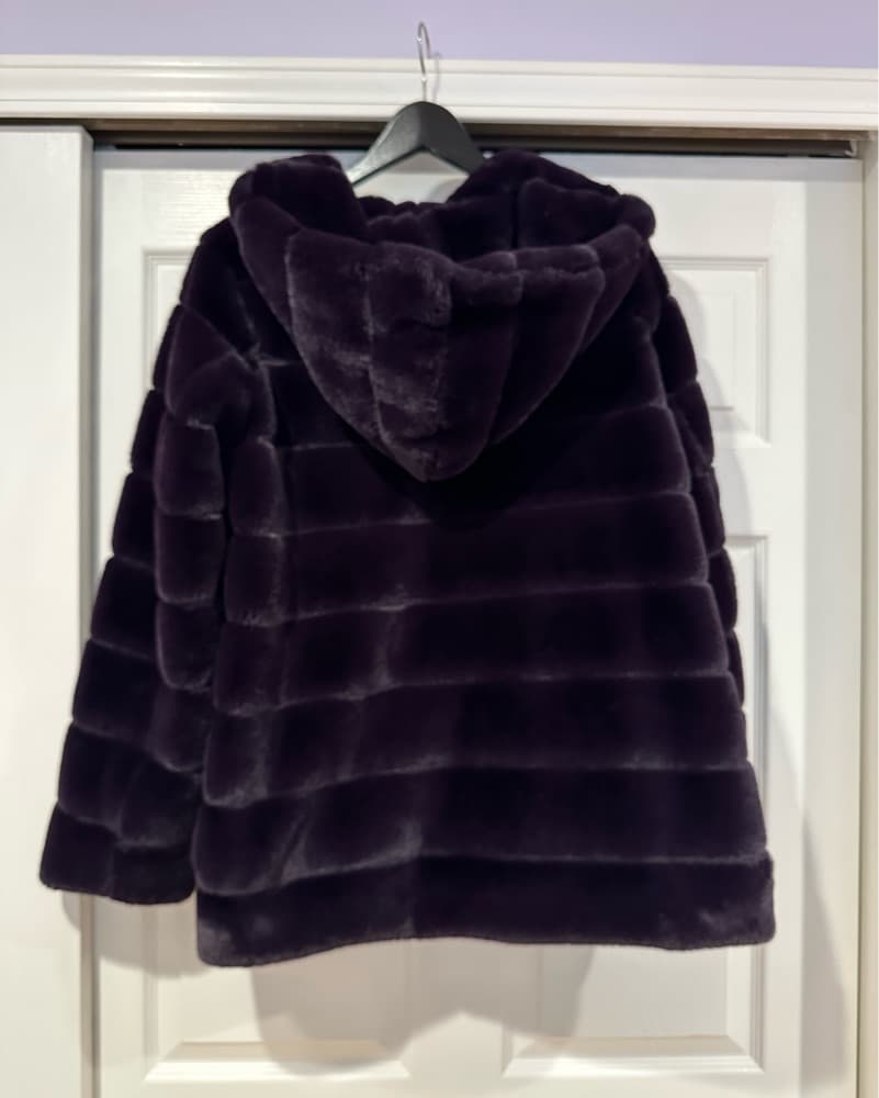 Plush Reversible Faux Fur Hooded Parka - Image 3