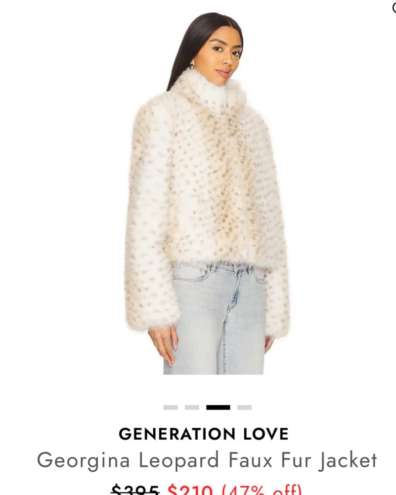 Georgina Leopard Faux Fur Jacket - Image 3