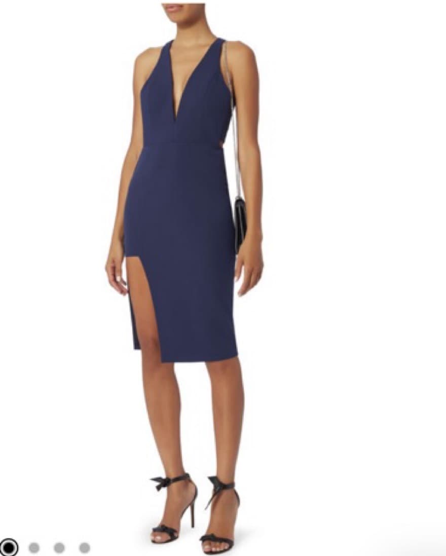 Plunge V-Neck Dress - Image 1