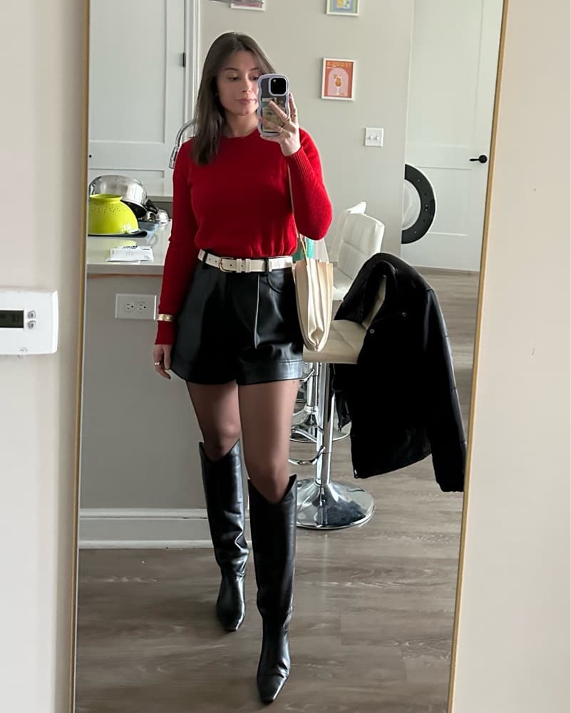 WeWoreWhat Faux Leather Shorts - Image 2