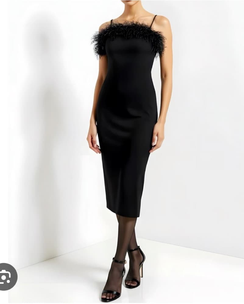 Elliatt Harley Feather Midi Dress - Image 1