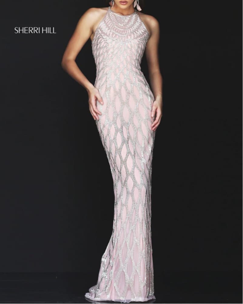 Sherri Hill Black Beaded Gown - Image 1