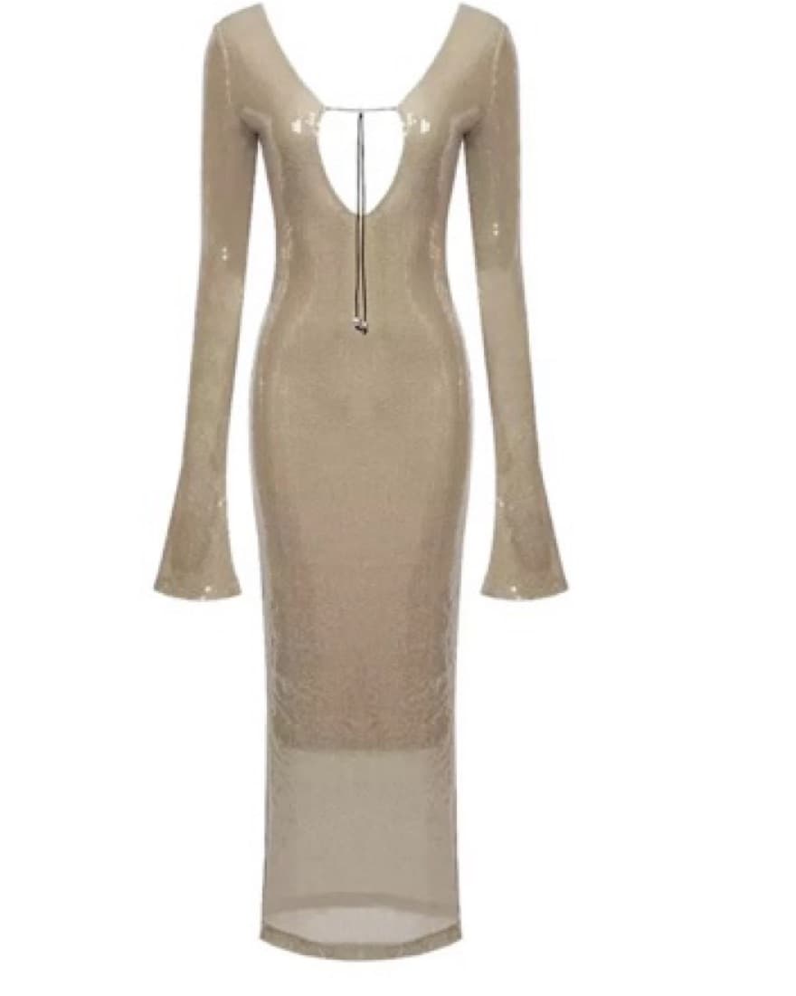 Hailey Bieber Dupe Midi Sequin Dress  - Image 2