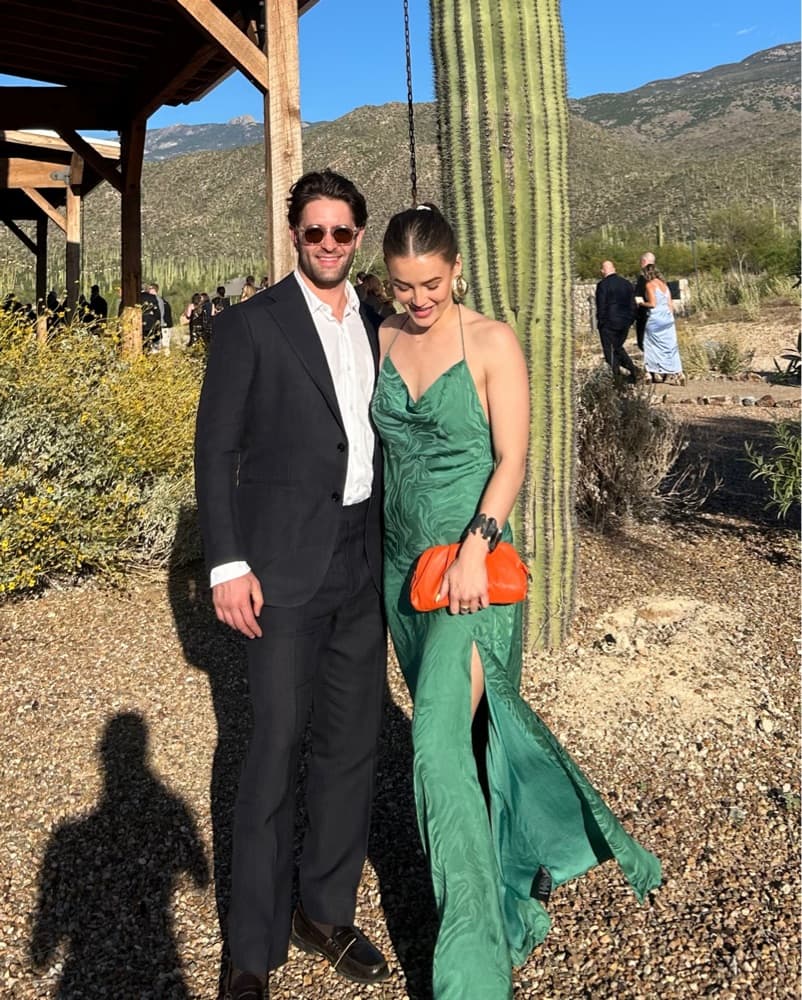 Green Satin Backless Dress - Image 2
