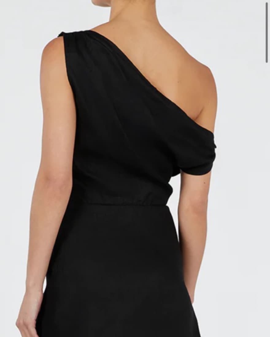 Diish Black Linen Dress - Image 1