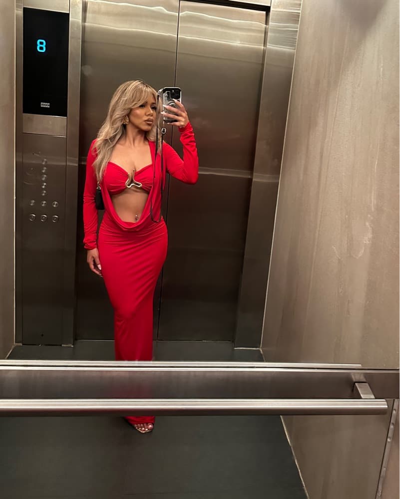 Evening Red Maxi Dress - Image 1