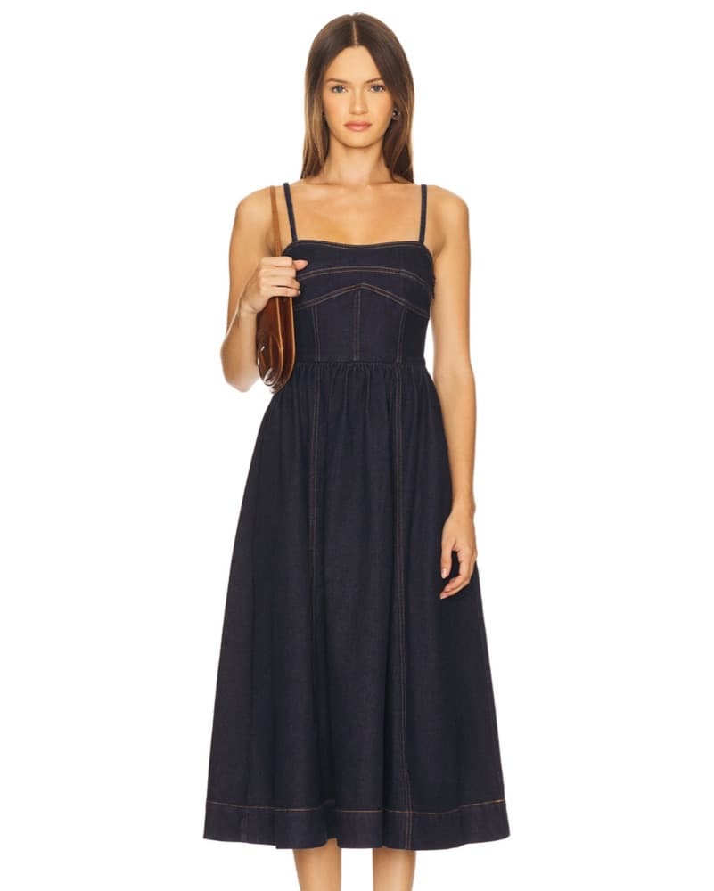 Susana Monaco Denim Midi Dress - Image 1