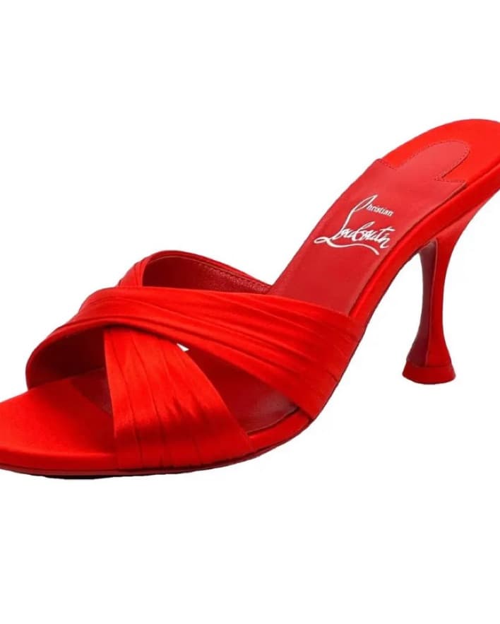 Red Louboutin Mules - Image 2