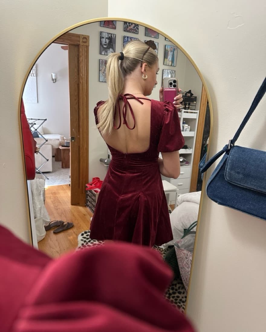 Red Mini Dress - Image 3