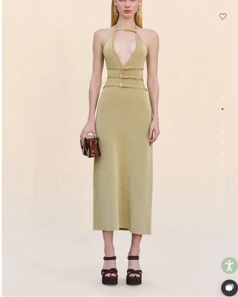 Cult Gaia Gold Party Dress - Image 2