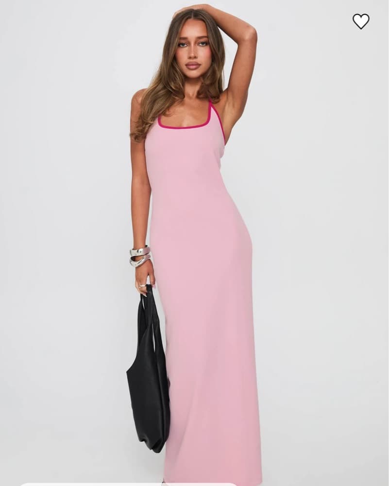 Two Toned Pink Halter Dress - Image 2