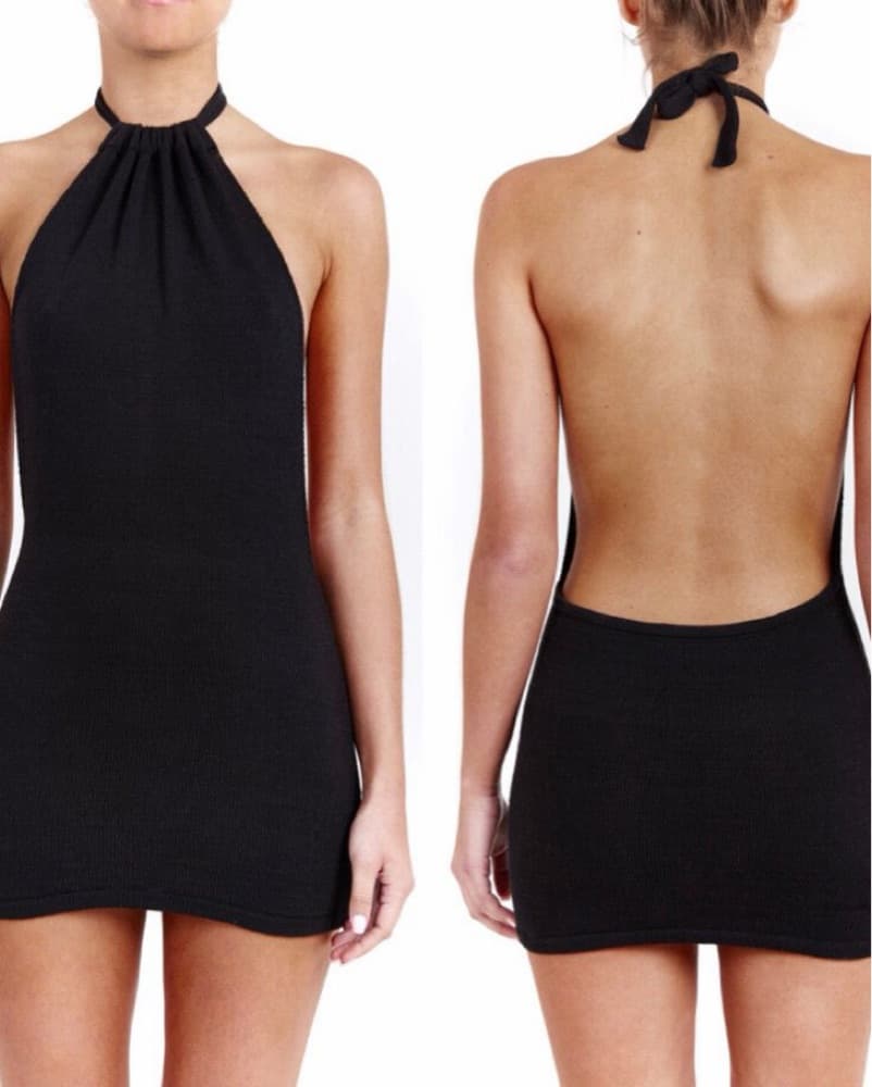 backless halter dress - Image 1
