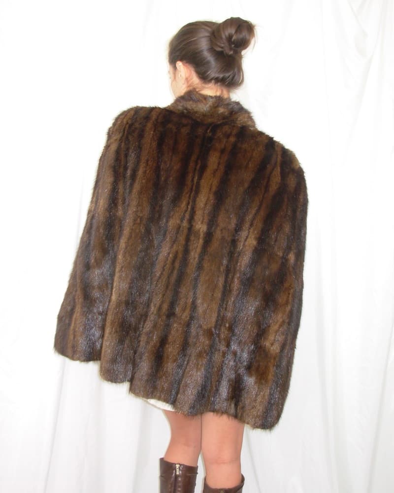 Real fur Shall Style Coat - Image 2