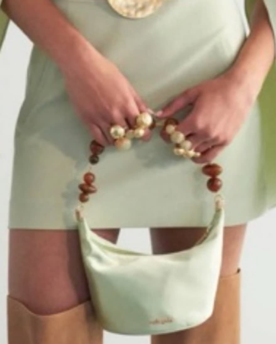 Cult Gaia Green Satin Purse - Image 4