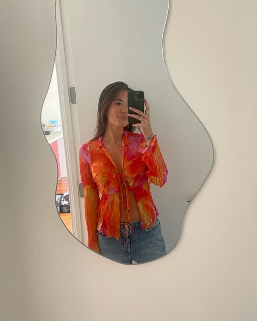 Rat&Boa Pink And Orange Top   - Image 1