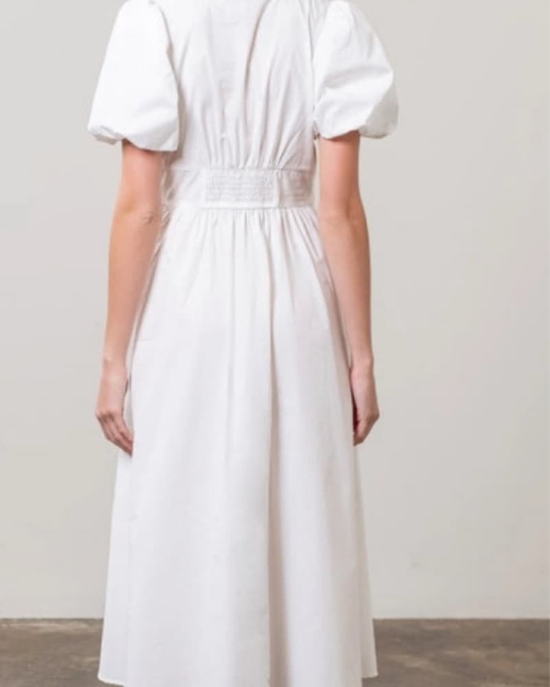 Moon River White Midi Dress - Image 2