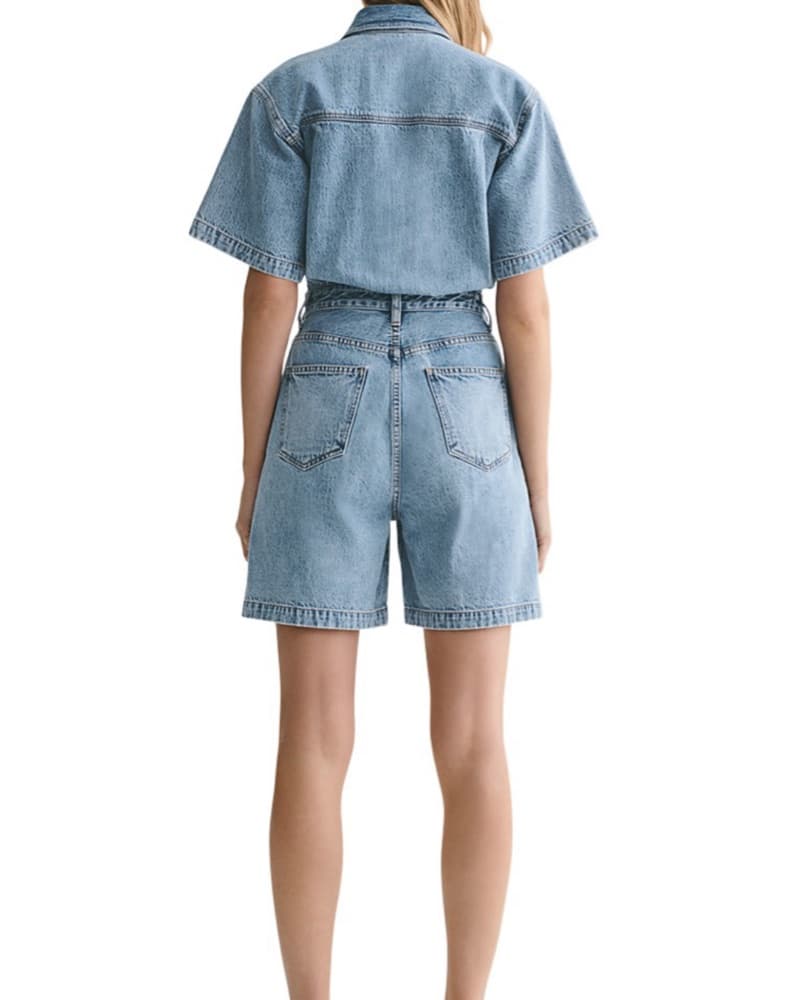 Agolde Rio Zora Cotton Denim Romper - Image 2