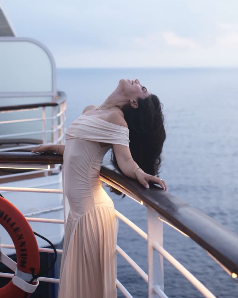 Elegant Off-Shoulder Maxi Dress- Lioness - Image 1