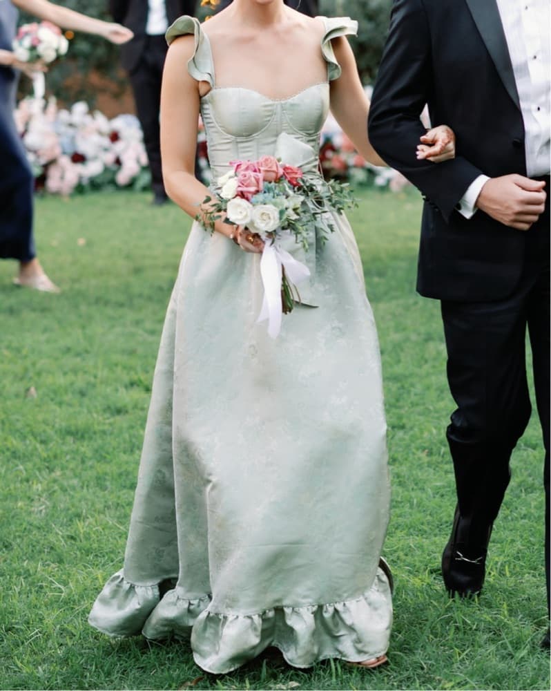 V Chapman Sage Green Veronica Gown - Image 3