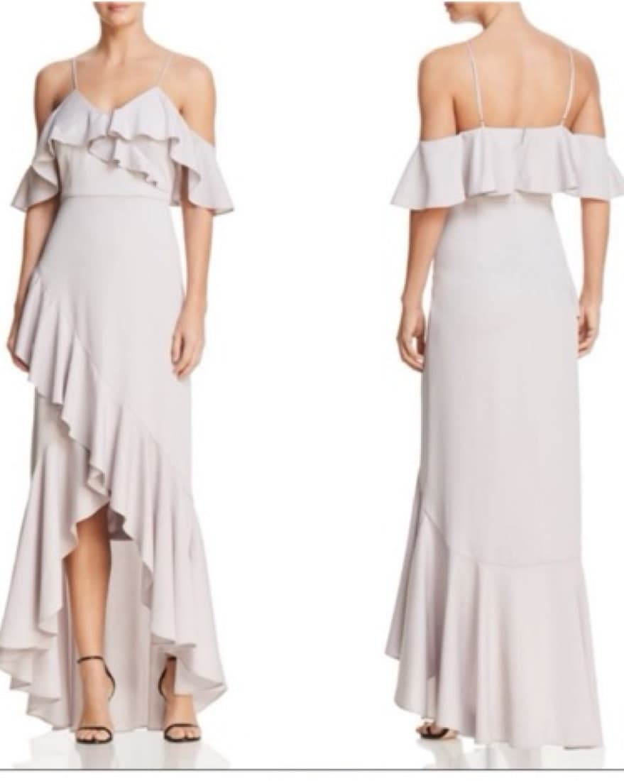 Nicole Miller Light Gray Dress - Image 1