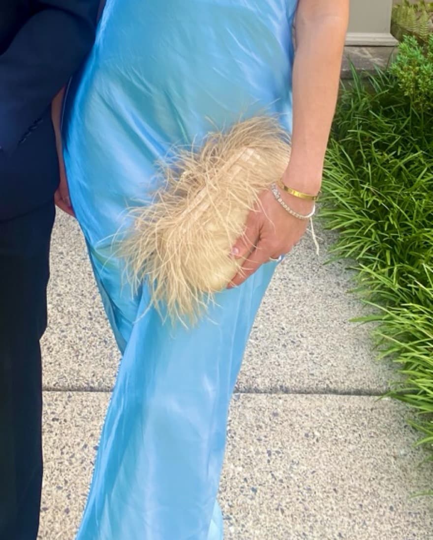 Cult Gaia Perla Gown | Ice Blue - Image 3