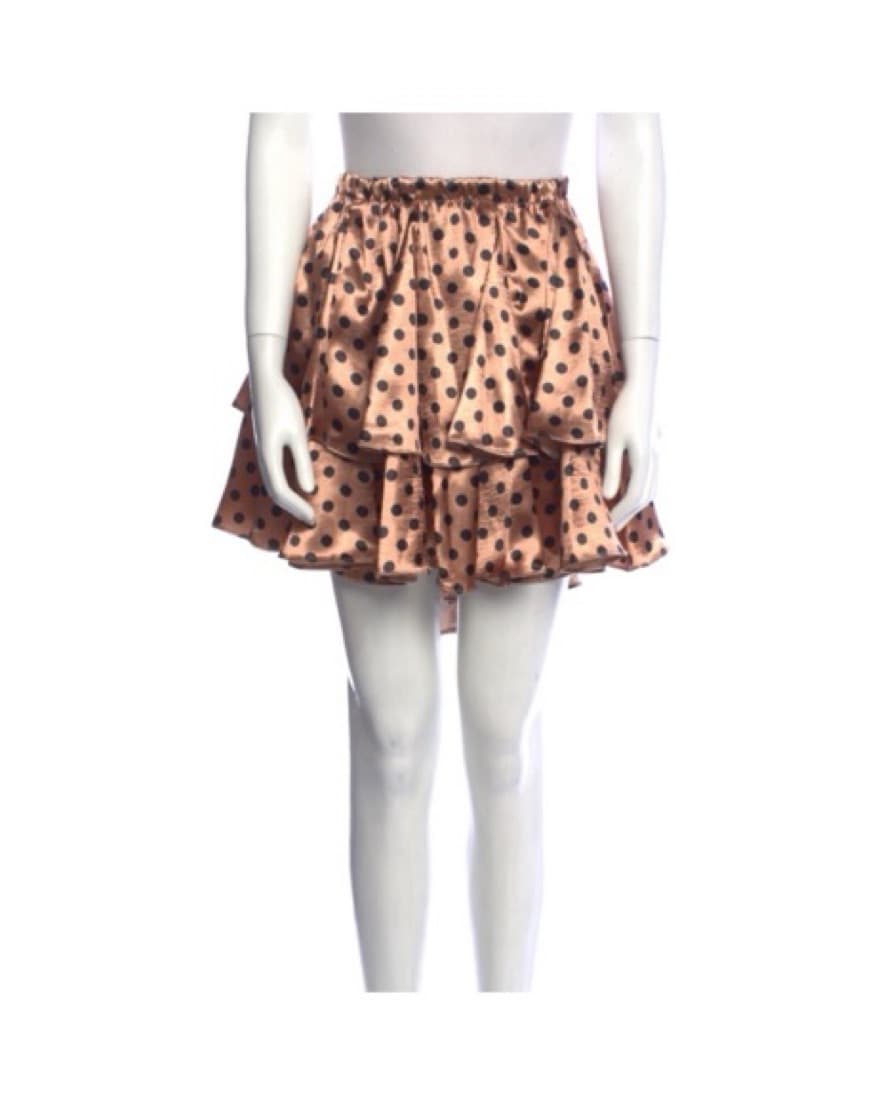 CAROLINE CONSTAS Polka-Dot Tiered Skirt - Image 3