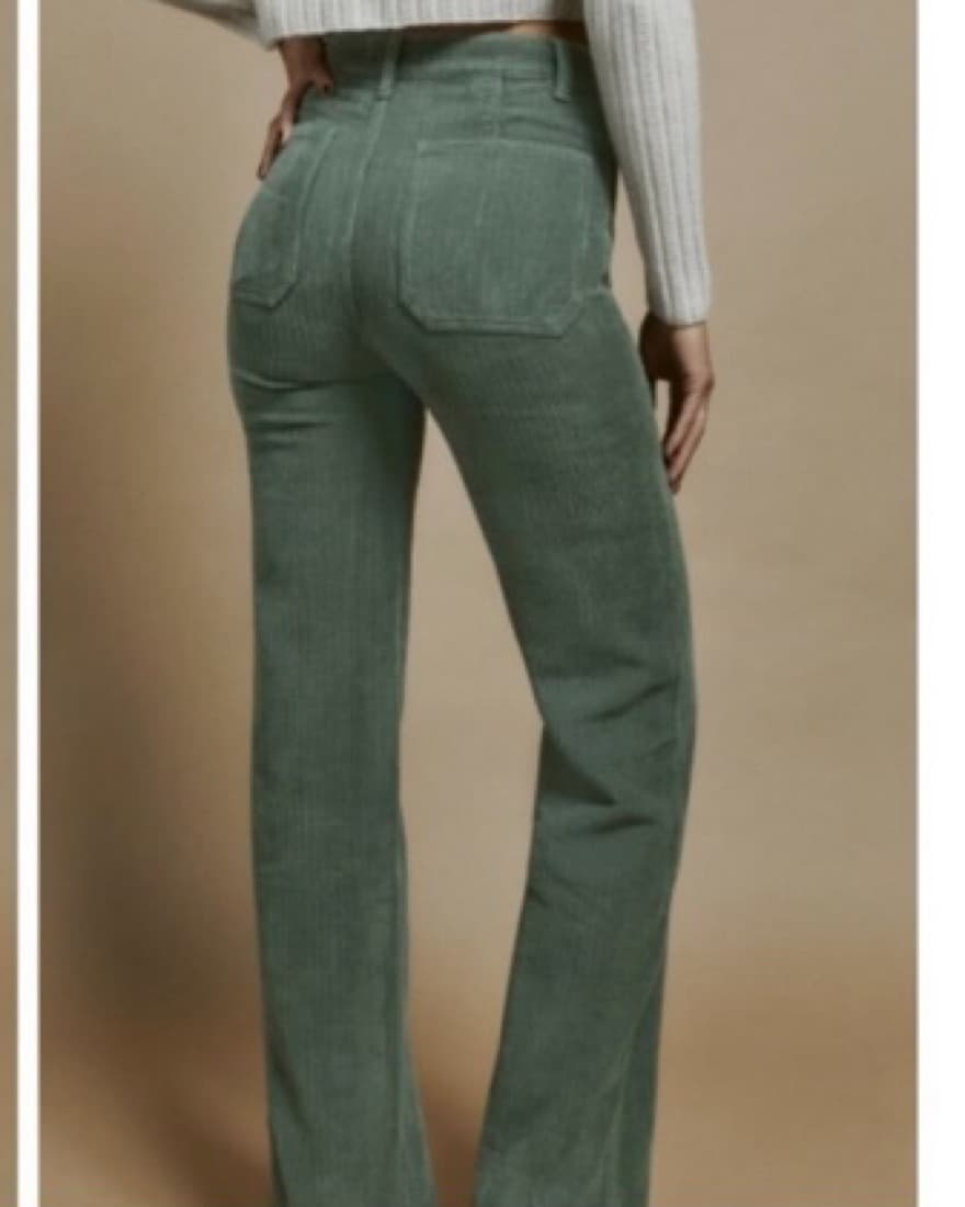 Green Reformation Alyssa Corduroy Pants - Image 3