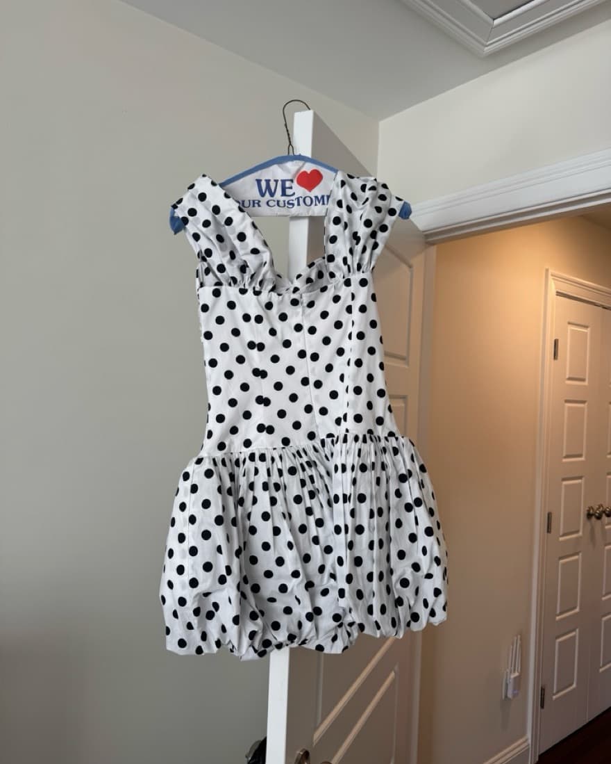 Miss Circle Polka Dot Dress - Image 3