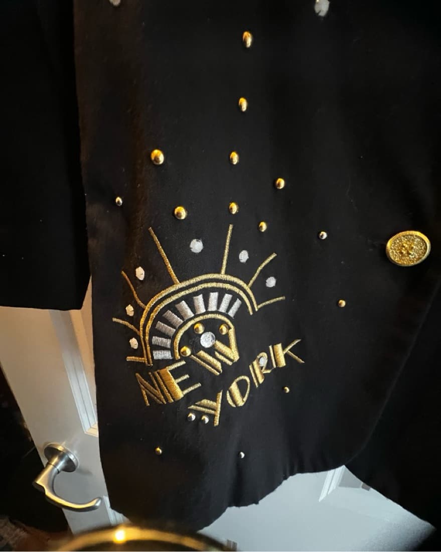VTG New Yor London Paris Beaded Blazer - Image 3