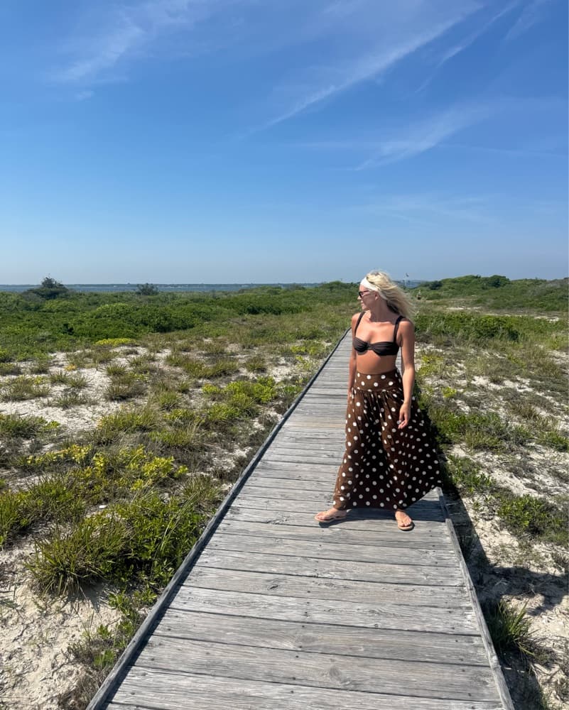 Brown Polka Dot Majorelle Skirt  - Image 3