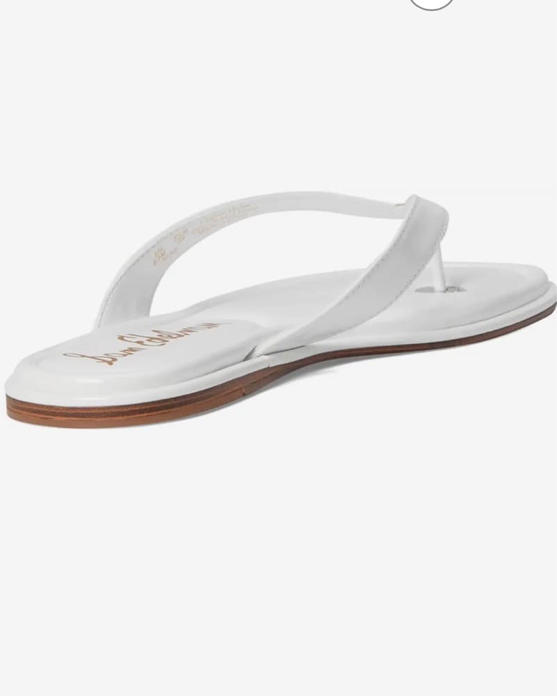 Sam Edelman White Leather Remi Flip Flop - Image 4