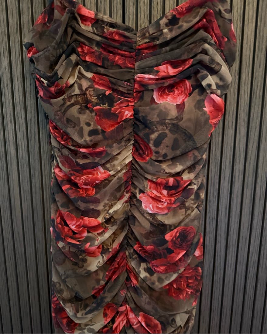 L’AGENCE Convertible Strap Floral Dress - Image 5