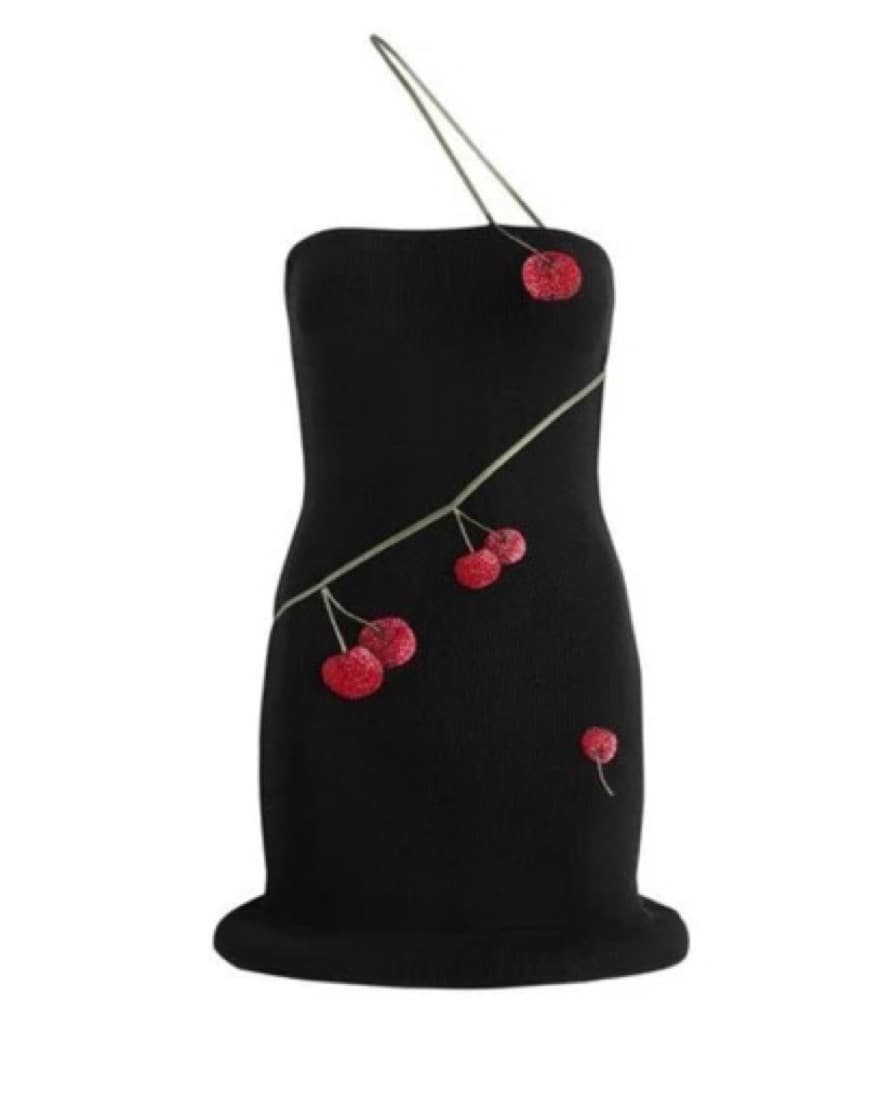 Leslie Amon Black Cherry Mini Dress - Image 1