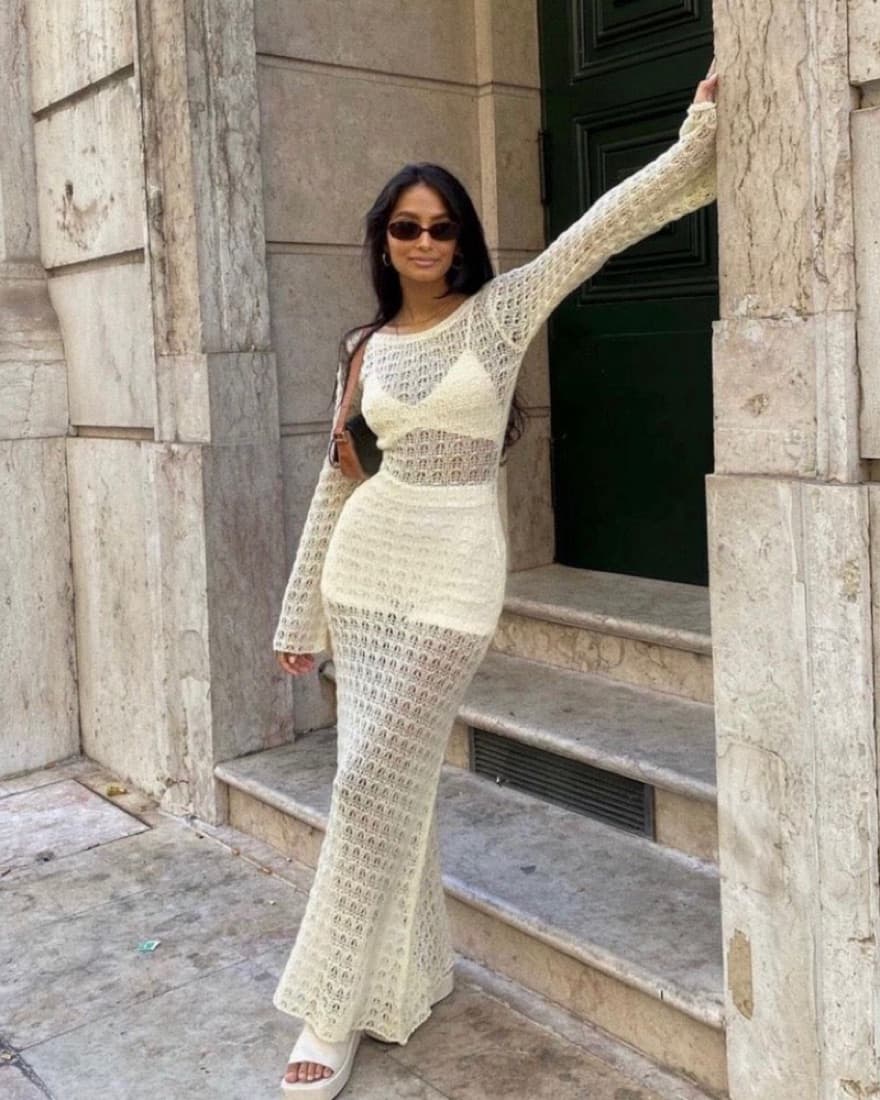Vrg Grl Knit Maxi Dress - Image 1