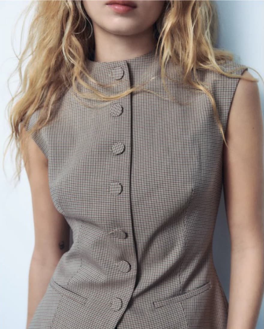 Plaid Button Down Top - Image 2