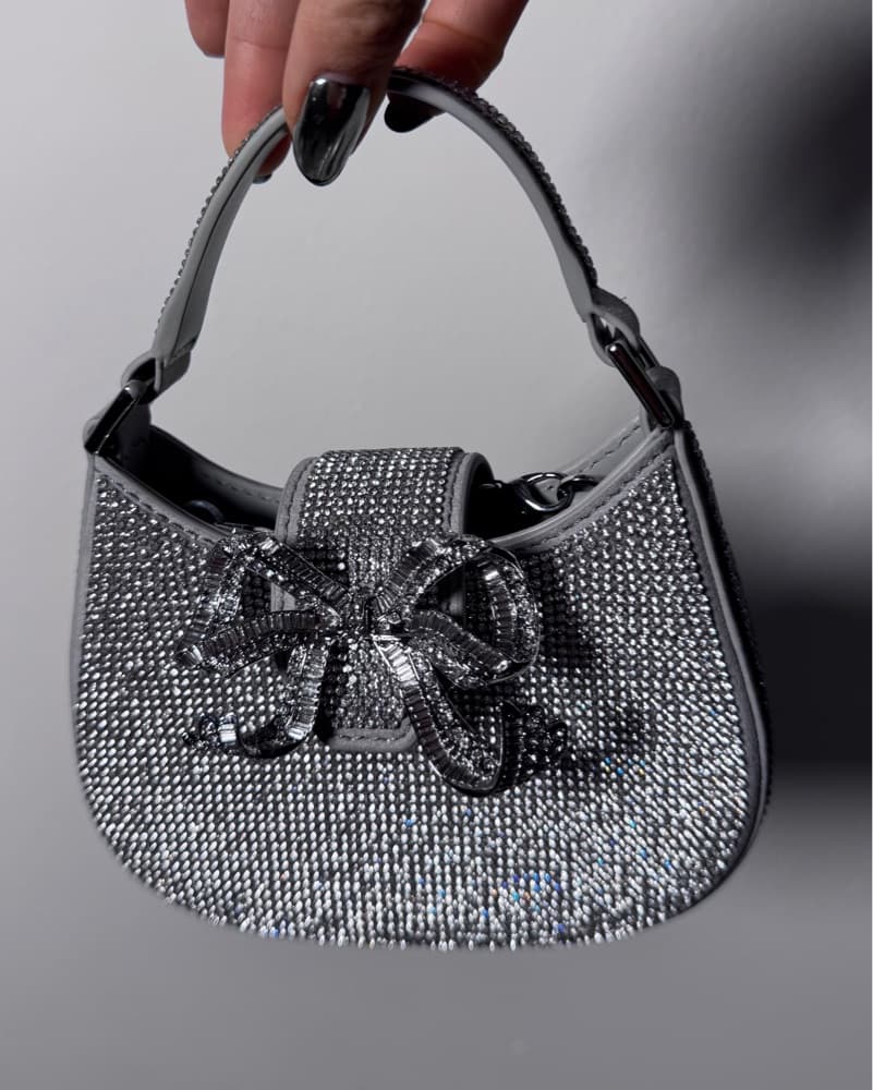 Self Portrait Rhinestone Micro Bag - Image 1