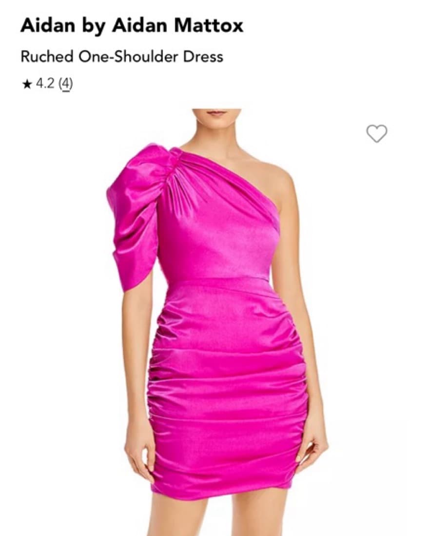Aidan by Aidan Mattox Ruched Dress  - Image 1